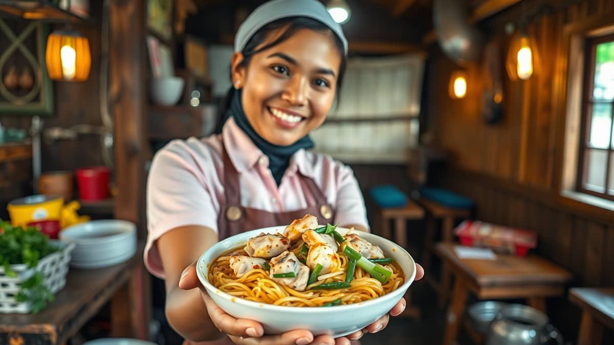 Mie Ayam Legit yang Bikin Ngiler di Kalimantan Cilacap